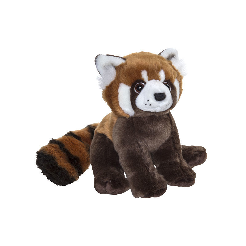 Nature Planet rode panda, roodbruine pluche knuffel