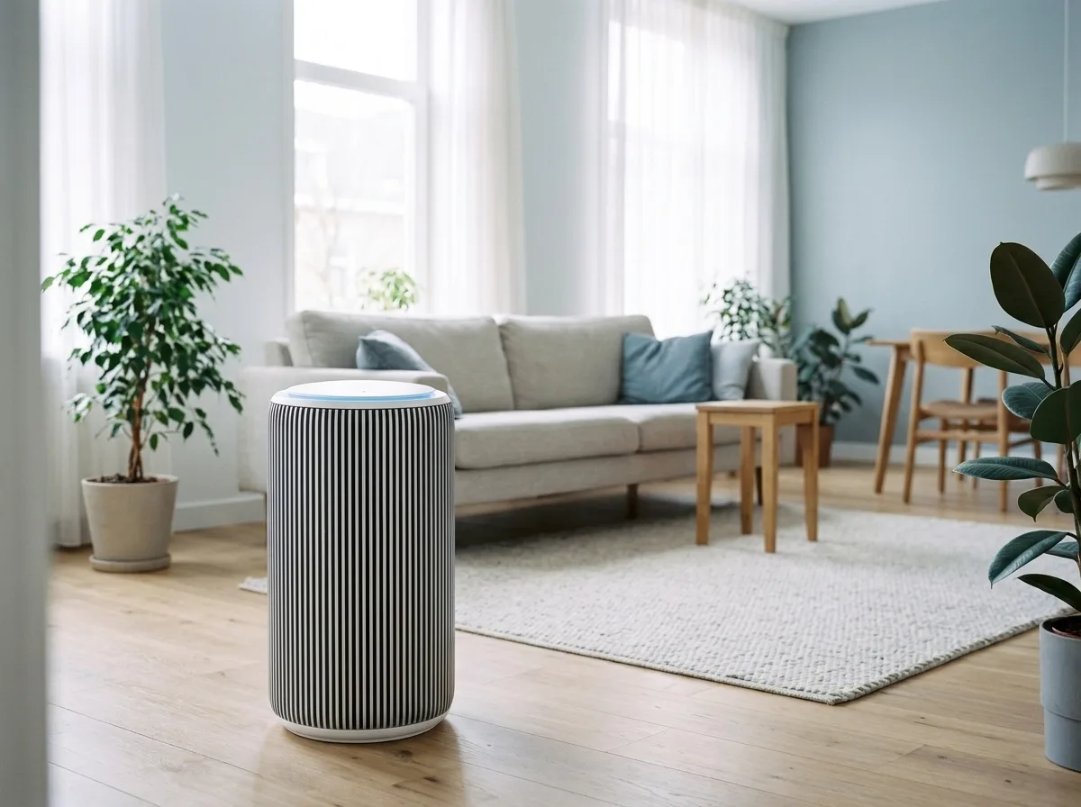 Philips PureProtect 3200 in een ruime, lichte woonkamer