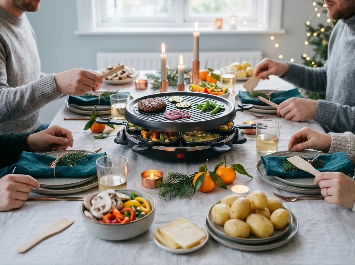 Princess Raclette 6 Grill Party op een gedekte tafel