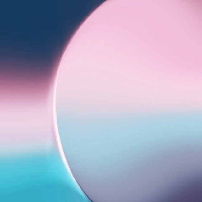 A soft pastel gradient abstract design featuring a circular motif and vivid colors.